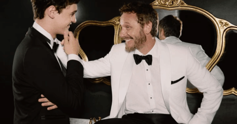 Benjamín Vicuña hizo una sesión de fotos con su hijo y reveló cuánto le gusta trabajar