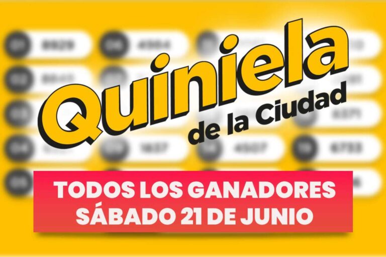 Quiniela Nacional: todos los números ganadores del sábado 21 de junio