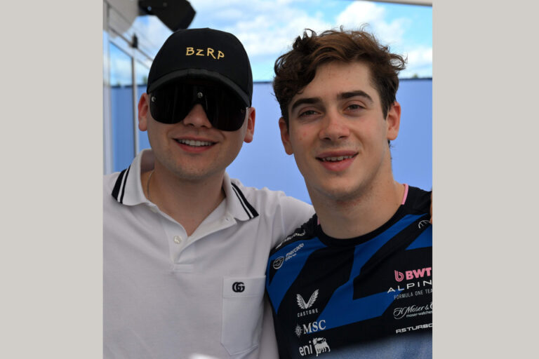 Bizarrap visitó a Colapinto en la previa del Gran Premio de Austria