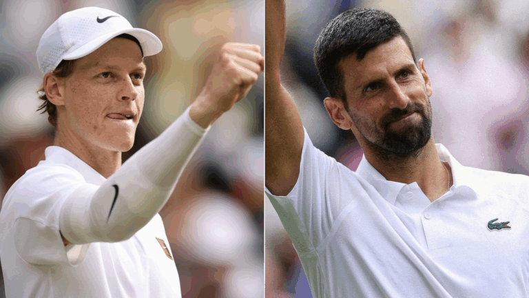 Wimbledon: Jannik Sinner y Novak Djokovic se enfrentarán en semifinales