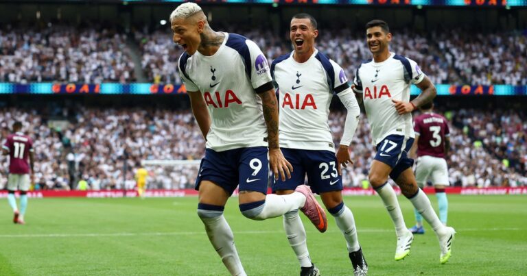 El Tottenham del Cuti Romero golea al Burnley en su debut de Premier