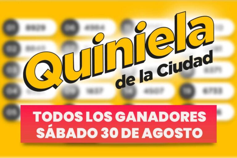 Quiniela Nacional: todos los números ganadores del sábado 30 de agosto